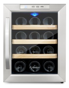 Kalamera 12 Bottle Counter Top Stainless Steel Wine Cooler1